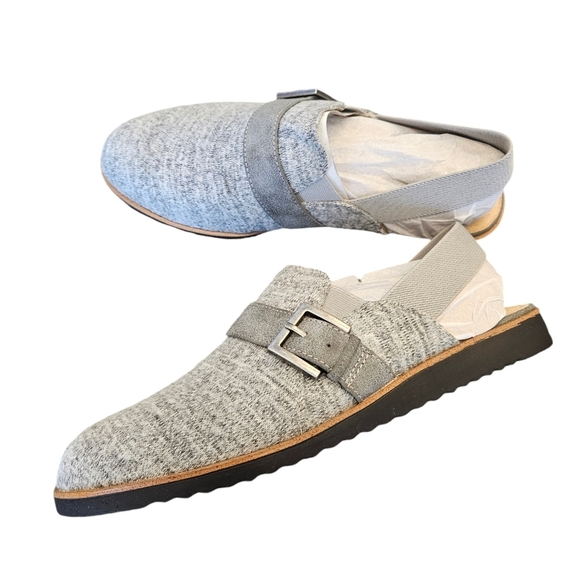 Lifestride Velocity 2.0 Zaida Light Gray Slingback Flats Mules NEW Womens - Picture 6 of 7